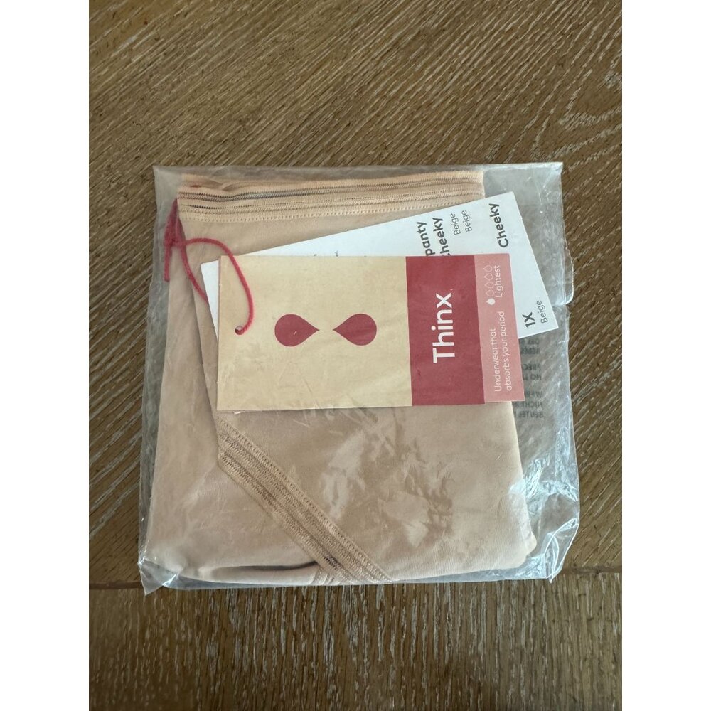 Thinx Cheeky Panties in Tan